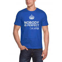 Marškinėliai Nobody is perfect